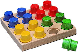 Nic Toys Δομικό Παιχνίδι Cubio 16 από Ξύλο για 12+ Μηνών