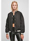 Kurz Damen Bomberjacke Schwarz