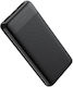 Veger A11S Power Bank 10000mAh 20W με 2 Θύρες USB-A και Θύρα USB-C Power Delivery / Quick Charge 3.0 Μαύρο
