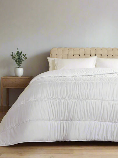 Cannon Πάπλωμα Μονό με Γέμιση Microfiber 160x230εκ. Promo Λευκό 350 GSM