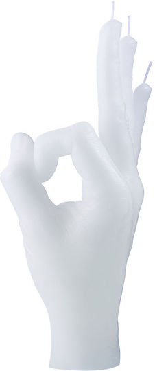 Candlehand White Pillar Candle