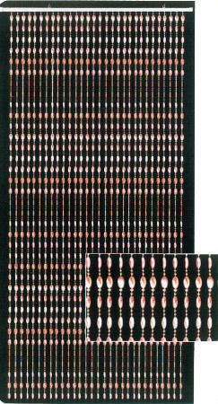 Κουρτίνα Πόρτας από Πλαστικό Καφέ 120x220cm 94294