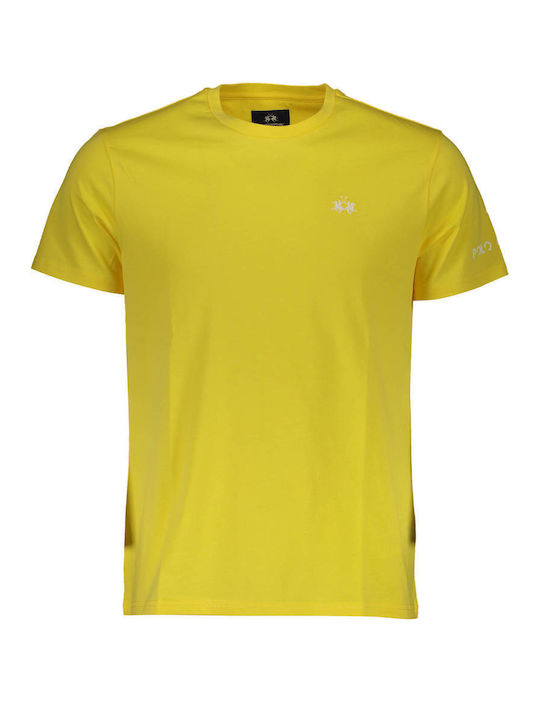 La Martina Herren T-Shirt Kurzarm Gelb