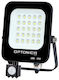 Optonica Waterproof LED Flood Light 20W Warm White 3200K with Motion Sensor IP65