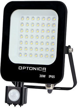 Optonica Στεγανός Προβολέας LED 30W Θερμό Λευκό 3200K με Αισθητήρα Κίνησης IP65