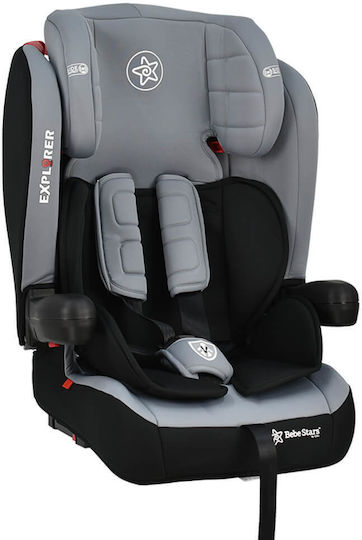 Bebe Stars Explorer Καθισματάκι Αυτοκινήτου με Isofix Grey 9-36 kg