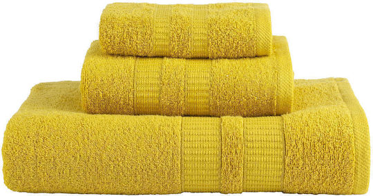 Borea Facecloth Fionn 50x90cm 18 Mustard Weight 480gr/m²