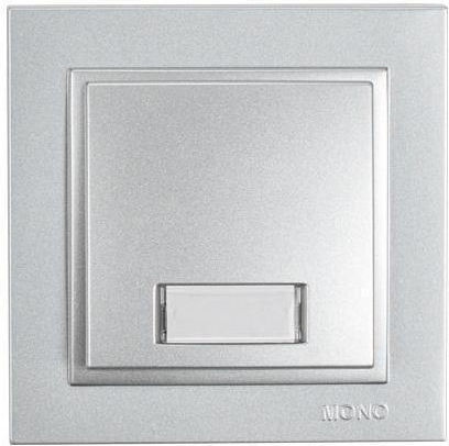 Eurolamp Копче за камбанка с рамка в Сребрист цвят 152-10411
