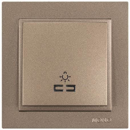 Eurolamp Buton De Scara Cu Ramă În Culoare Maro 152-10510