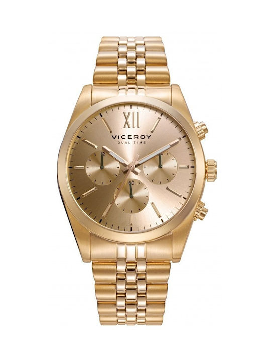 Viceroy Uhr Batterie mit Gold Metallarmband