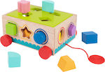 Tooky Toys Formsortierspielzeug Καρότσι με Σχήματα aus Holz für 12++ Monate