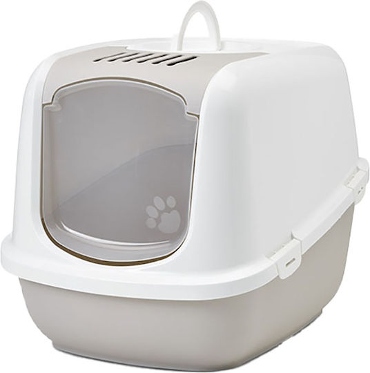 Savic Nestor Jumbo Cat Toilet Closed Beige L66.5 x W48.5 x H46.5cm