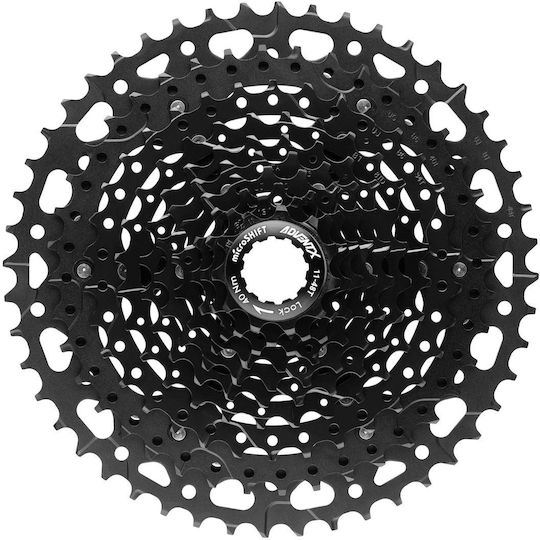 Microshift Advent-X CS-G104 Kassette Fahrrad 10 Gänge mit 11-48T Zähnen