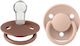 Bibs Colour Pacifiers Silicone Woodchuck / Blush for 0-36 months 2pcs