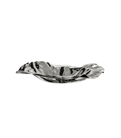 Alessi Διακοσμητικό Μπωλ Μεταλλικό Ασημί 37x6cm