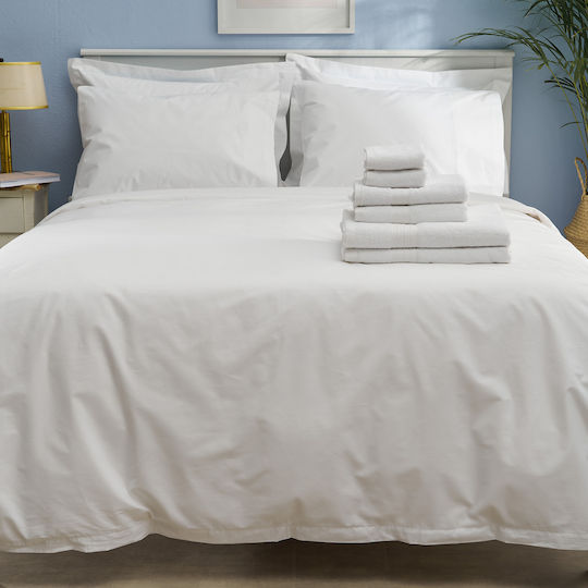 Charalambidis Textiles Double 200x240 Salonica White