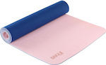 Bakaji Στρώμα Γυμναστικής Yoga/Pilates Ροζ με Ιμάντα Μεταφοράς (183x61x0.6cm)
