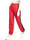 High Waist Sweatpants Jogger Red