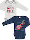 Minerva Rock Star Long-Sleeved Multicolour 2pcs