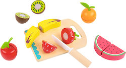 Tooky Toys Φρούτα σε Ξύλο Κοπής από Ξύλο για 3+ Ετών