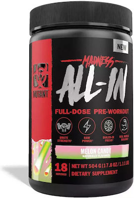 Mutant Madness All-In Full Dose Pre-Workout 504gr Melonenbonbon