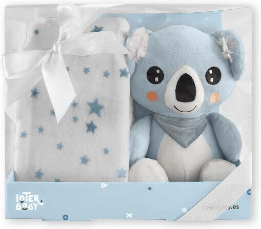 Interbaby Wickeltuch für Kinderzimmer Koala mit Tier 80x110cm