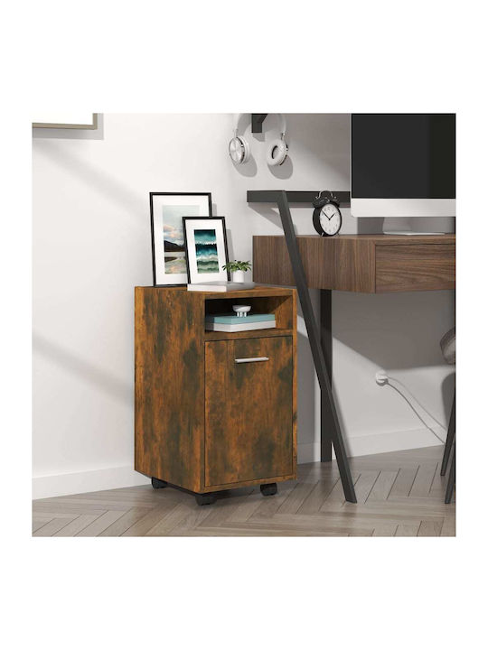 Cabinet de Birou cu roți Nucă 33x38x60cm