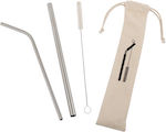 Stainless steel straws set