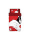 Beauty Home Комплект чаршафи Единично от Памук и Полиестер Red 165x250см 3бр