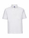 Russell Athletic R-011M-0 Herren Kurzärmelig Polo-Arbeitshemd Weiß