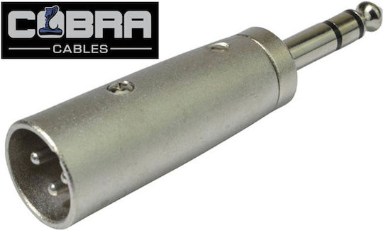 Cobra Μετατροπέας XLR male σε 6.3mm male Ασημί 1τμχ CKX-021