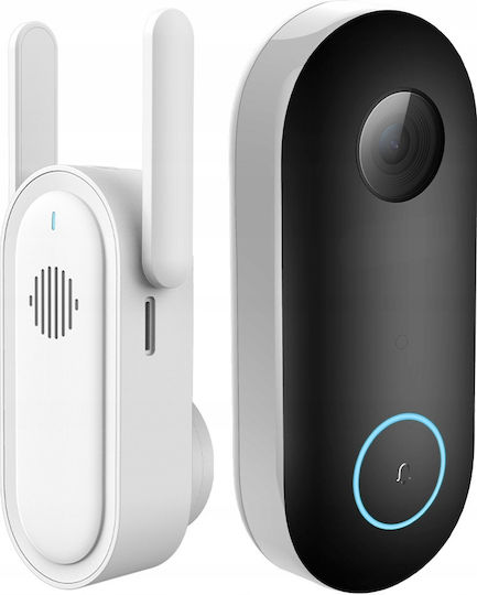 Imilab Wireless Doorbell Wi-Fi Compatible with Alexa and Google Home White