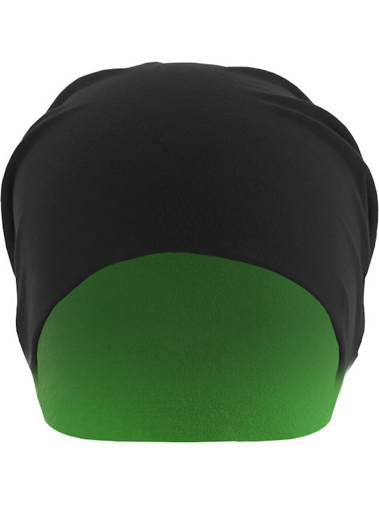 Căciulă Beanie Reversibilă Pentru Bărbați Negru / Verde Neon