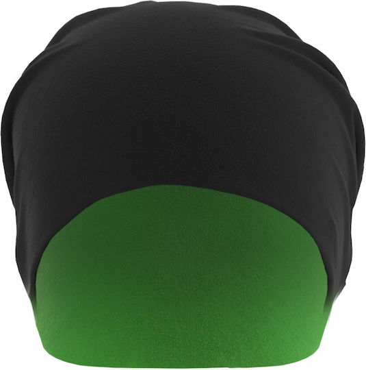 10377 Шапка Мъжки Обратим Шапка Black / Neongreen