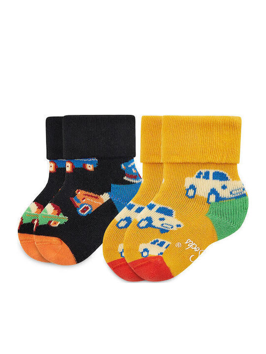 Happy Socks Παιδικές Κάλτσες Μακριές Kids Πολύχρωμες 2 Ζευγάρια