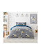 Kocoon Kids Duvet Single Wroom Wroom Gray 170x250cm