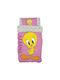 Beauty Home Подредба Детско Завивка Еднолично с Калъфка Tweety Розова 160x240см