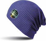 Result Ribbed Beanie Cap Purple