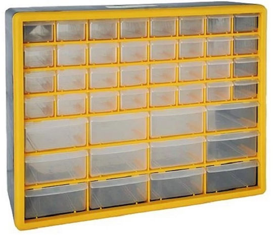 Tool Compartment Organiser 44 Slot Yellow 50x39x16cm