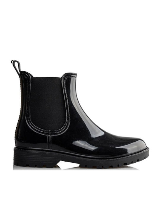 Envie Shoes Κοντές Γυναικείες Γαλότσες Μαύρες