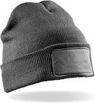 Result Knitted Beanie Cap Gray