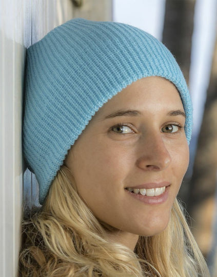 Γυναικείος Beanie Σκούφος σε Γαλάζιο χρώμα