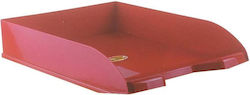 Next Filing Tray Plastic 3τμχ Red 34.5x6.5x25.5cm