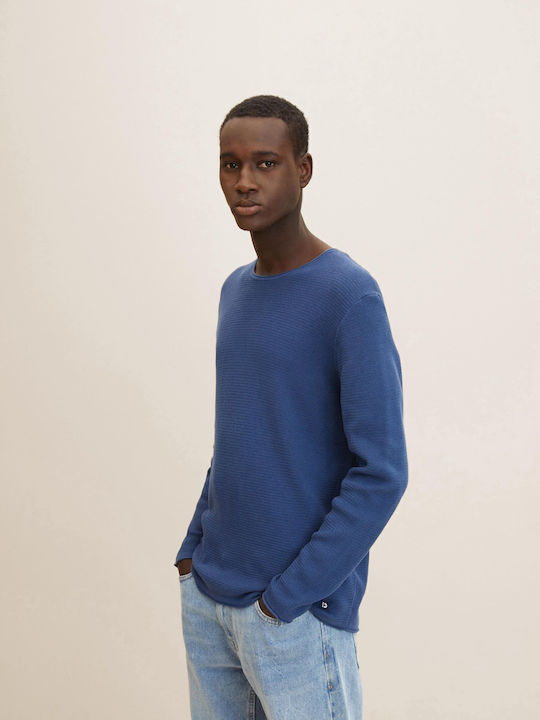 Tom Tailor Langarm-Pullover Dark Duck Blue
