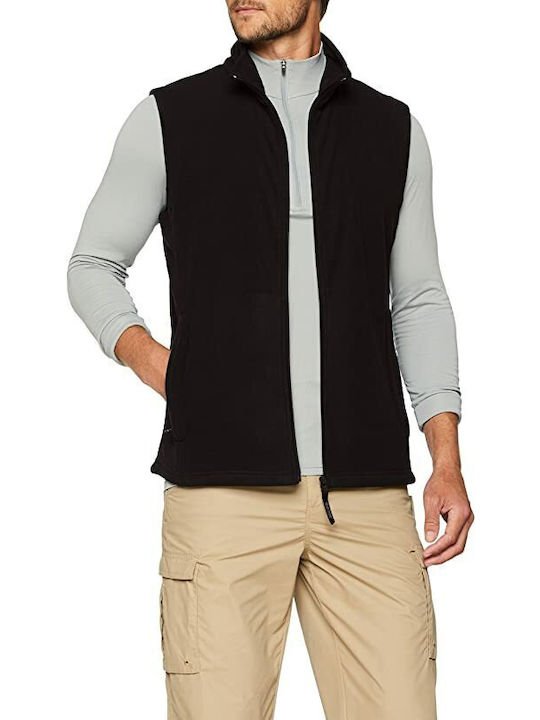 Bodywarmer Men's Fleece Cardigan with Zipper Black