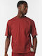 Body Action Herren T-Shirt Kurzarm Maroon