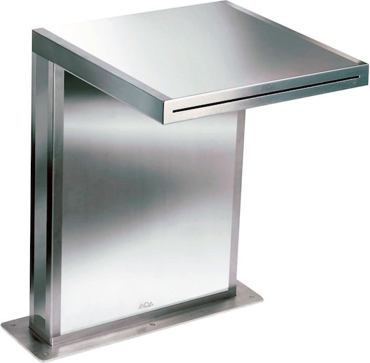 Cascadă de piscină Pătrat Inox 316l 50cm din oțel inoxidabil Silver