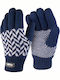 Women's Knitted Gloves Navy Blue