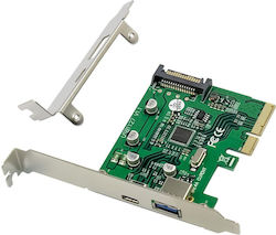 Conceptronic Κάρτα PCIe σε 2 θύρες Type-C / USB 3.2