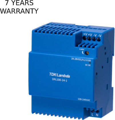 TDK-Lambda DIN-Schienen-Netzteil mit Leistung 100W